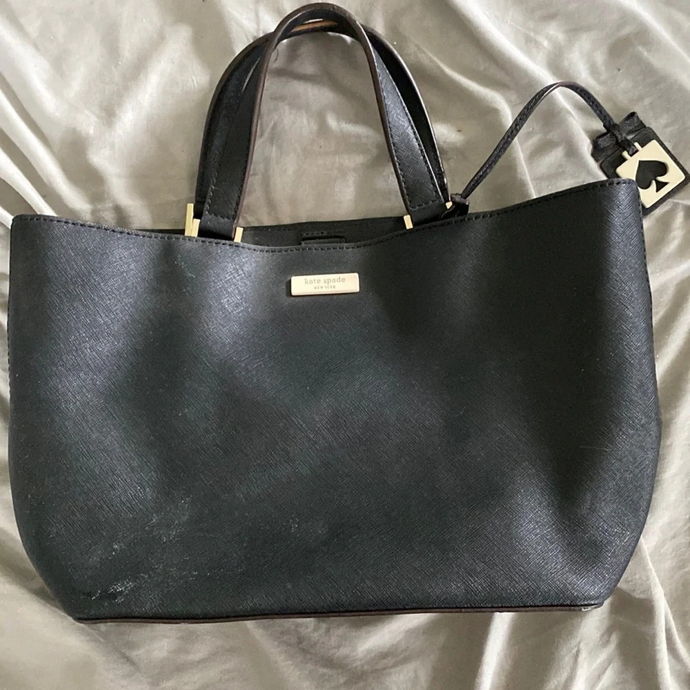 Black Kate Spade Bucket Purse - Picture 1 of 4